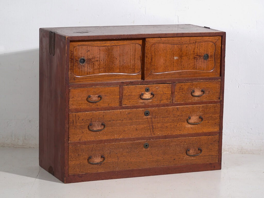 Pequeña cómoda japonesa antigua - Periodo Taishō / Showa (c.1920-1970) #10