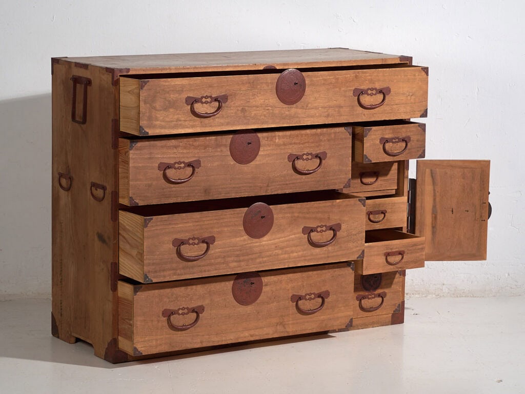 Cómoda japonesa antigua del periodo Meiji-Taishō (c.1868-1926) #21