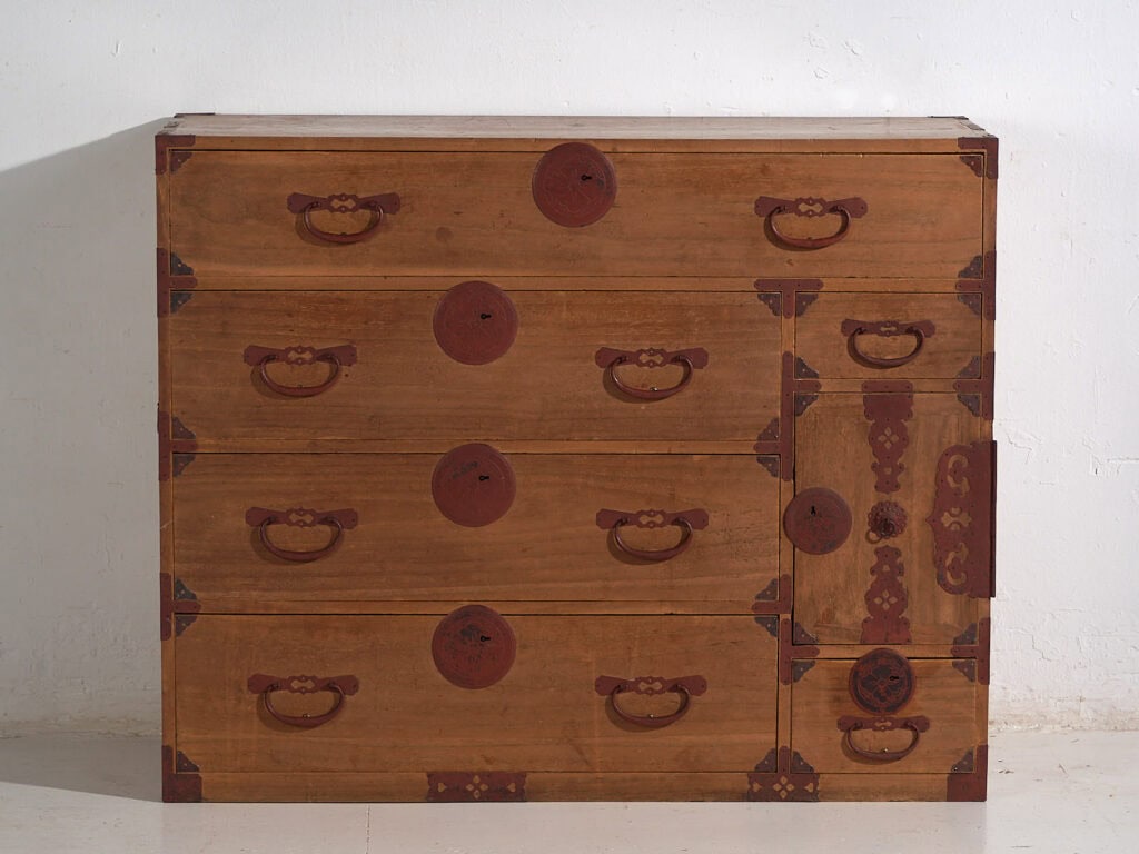 Cómoda japonesa antigua del periodo Meiji-Taishō (c.1868-1926) #21