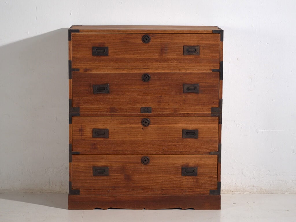 Cofre antiguo japonés de comerciante (c.1912-1945) #36