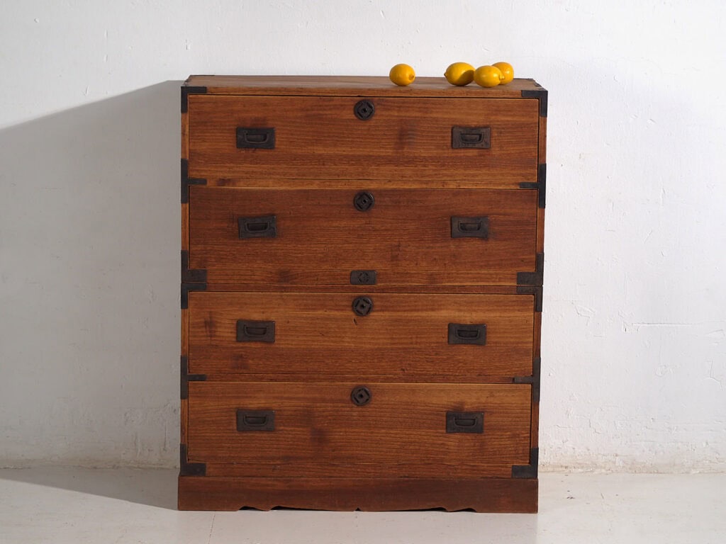 Cofre antiguo japonés de comerciante (c.1912-1945) #36