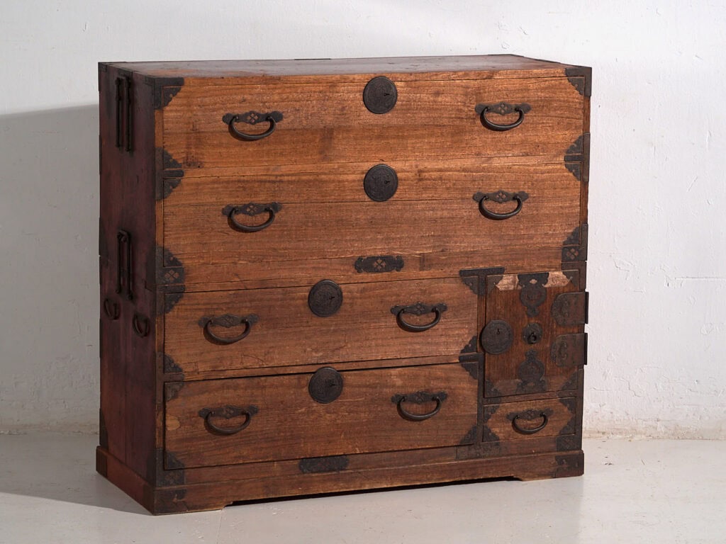 Cómoda japonesa antigua de periodo Edo-Meiji (c.1850–1890) #39