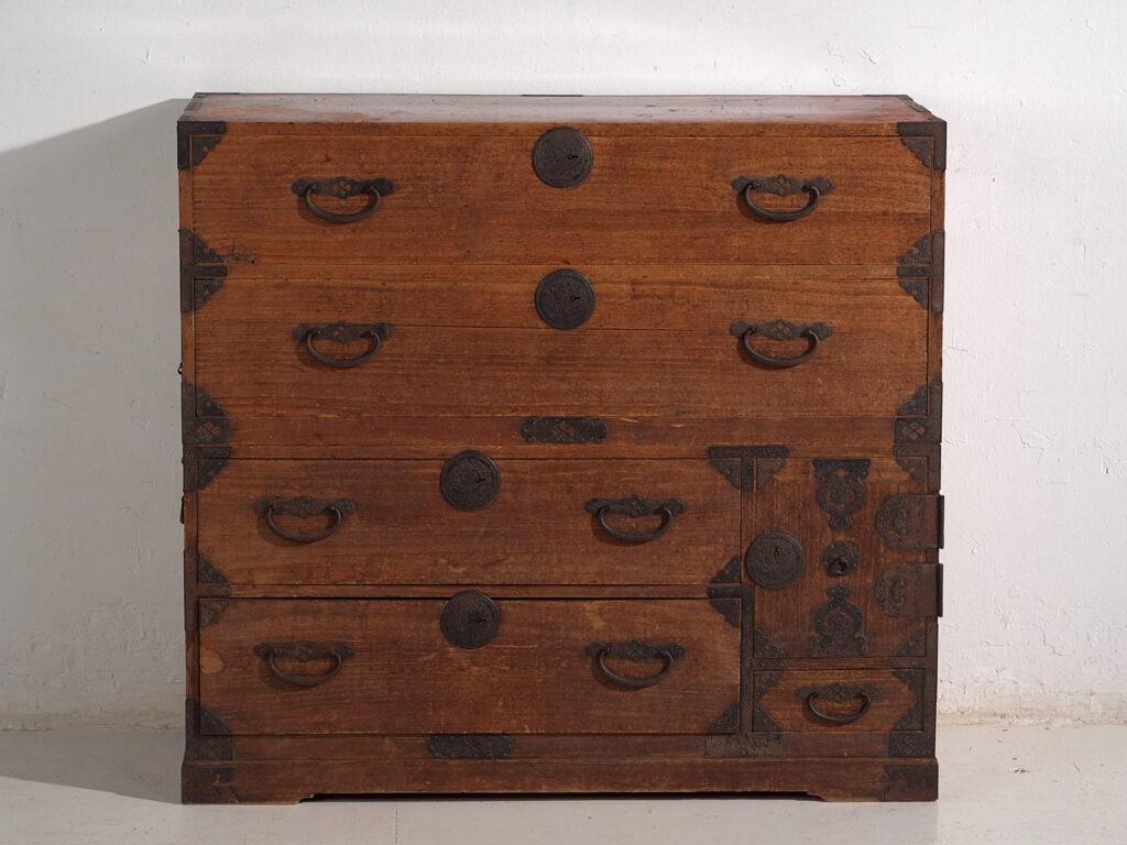 Cómoda japonesa antigua de periodo Edo-Meiji (c.1850–1890) #39