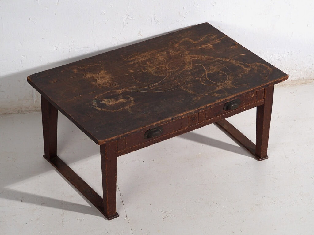 Antique Japanese Chabudai Side Table - Showa Period (c.1926-1970) #78