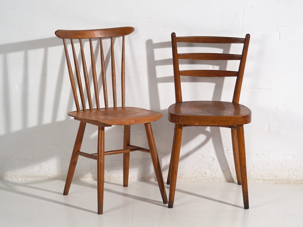 Antiguas sillas de comedor Thonet / TON (c.1920-1950). Conjunto de 8 piezas