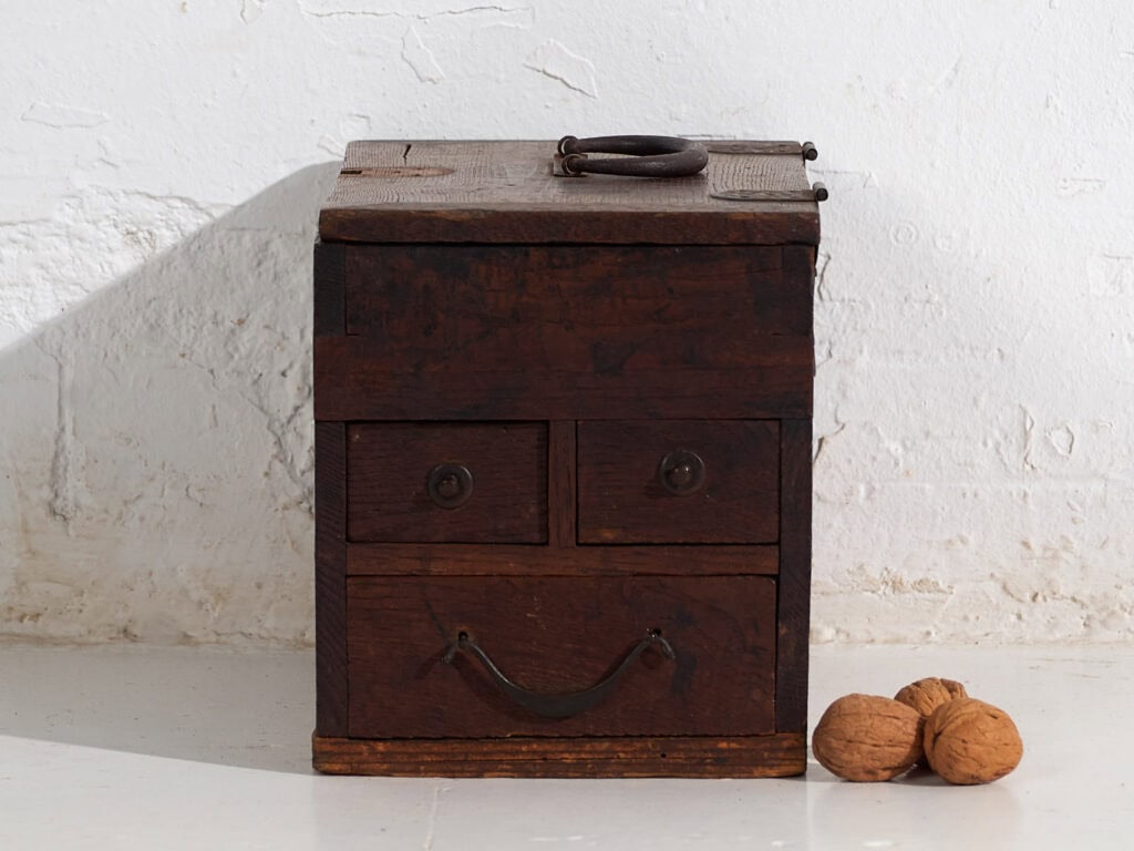 Cofre japonés Ko-Tansu antiguo (c.1868-1926) #25