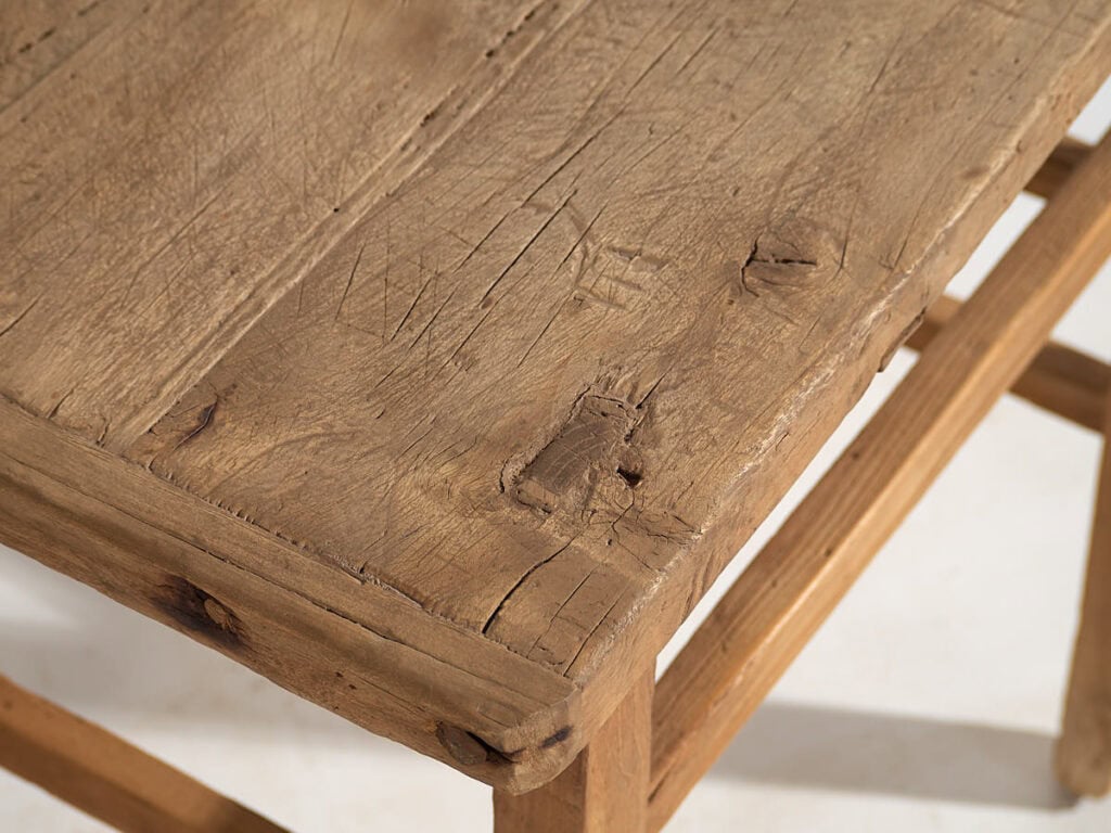 Mesa consola antigua de estilo primitivo (c.1920) #16