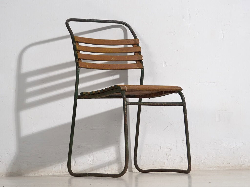 Sillas de jardín antiguas (c.1920). Conjunto de 2 piezas #32