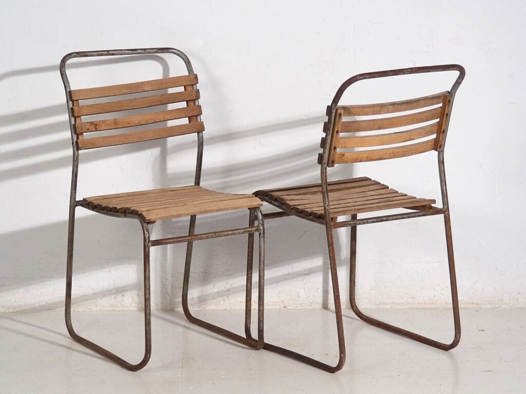 Sillas de jardín antiguas (c.1920). Conjunto de 4 piezas #2