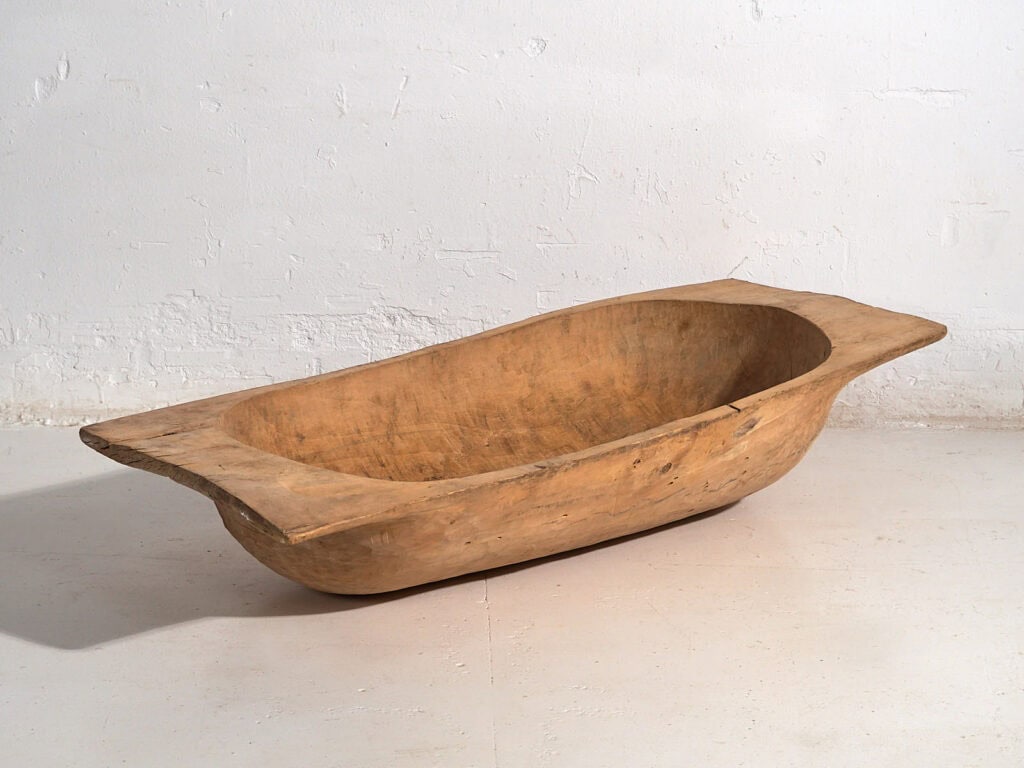 Artesa antigua de madera maciza (c.1900) #5