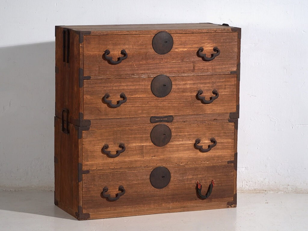 Tansu japonés antiguo de múltiples cajones- Periodo Meiji / Taishō (c.1868-1926) #16
