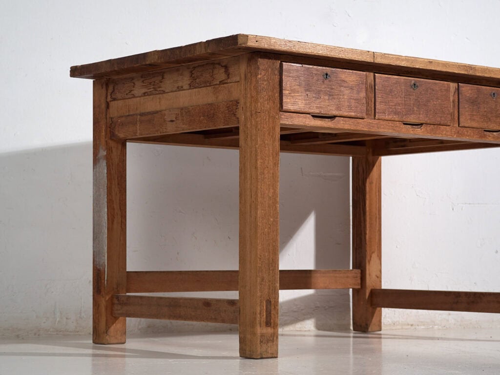 Mesa de trabajo japonesa antigua - Periodo Showa (c.1926-1970) #59