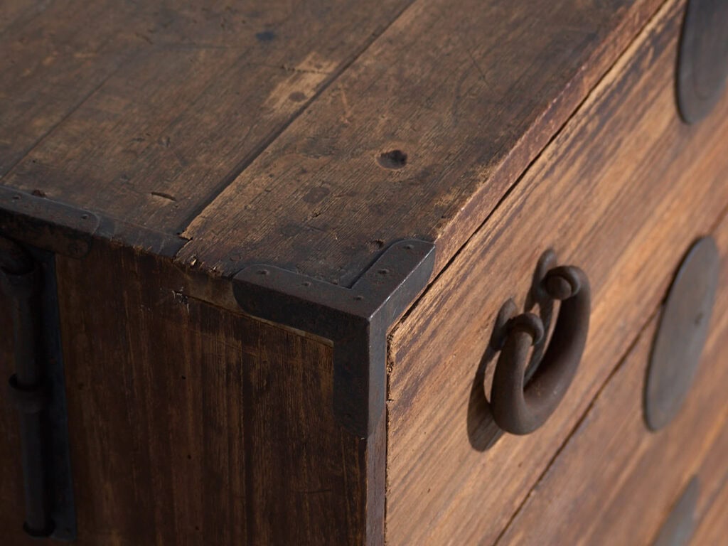Ancienne commode japonaise Tansu - Période Meiji / Taishō (c.1868-1926) #81