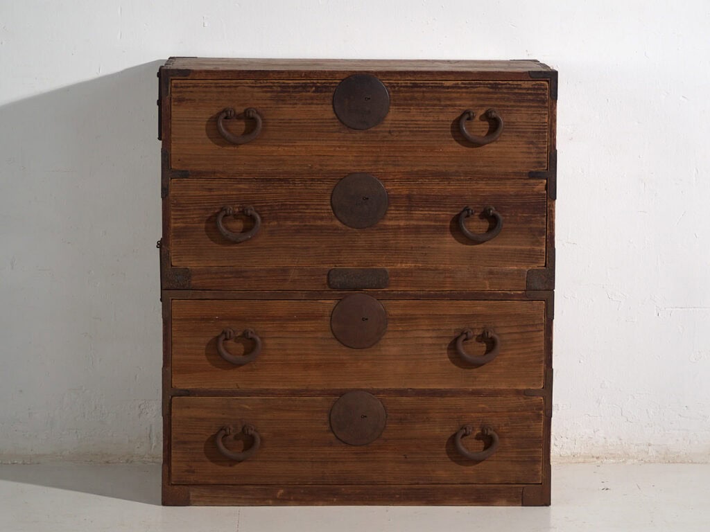 Ancienne commode japonaise Tansu - Période Meiji / Taishō (c.1868-1926) #81
