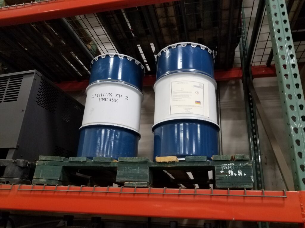 materials on shelf