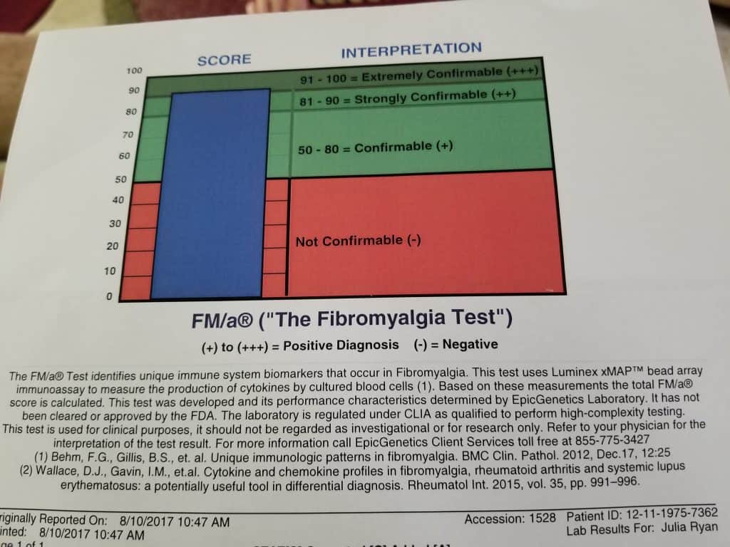 Fibromyalgia blood tests from EpicGenetics