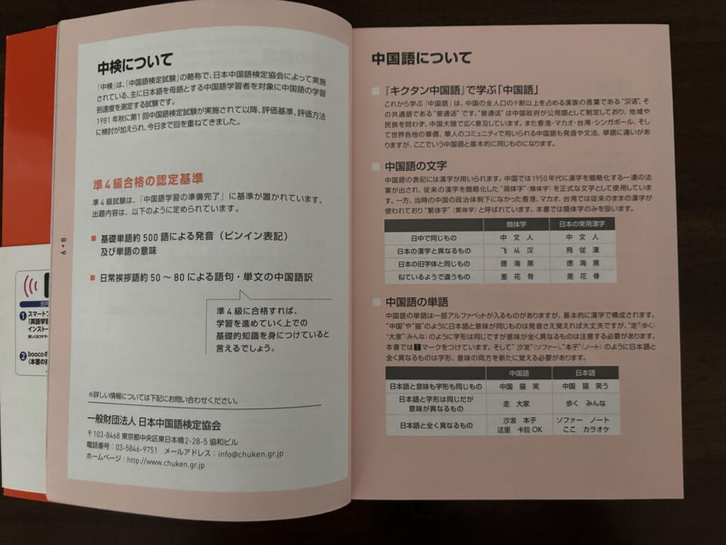 中国語キクタン入門
