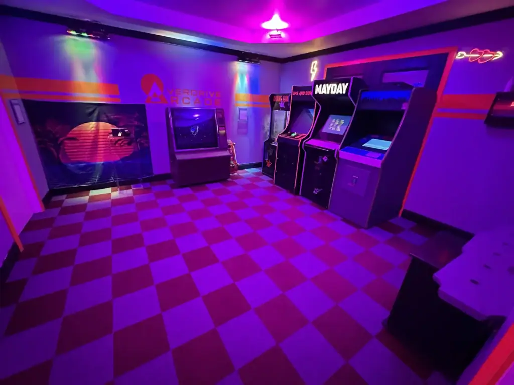 Retro arcade themed escape room at Narrow Escape Granbury