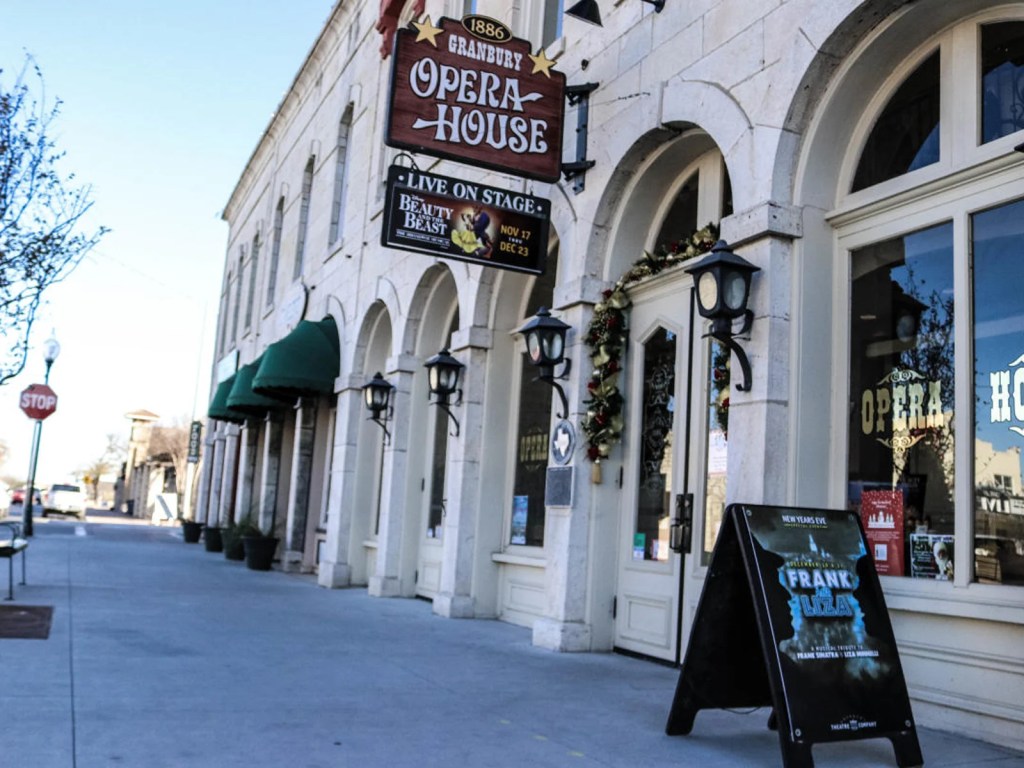 Historic Granbury Opera House on the downtown square