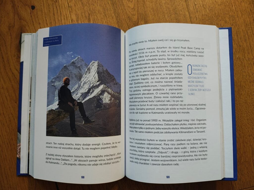 skład książki, podróże wojownika