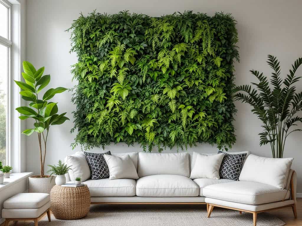 Living Walls: A Vertical Garden Oasis in the living room