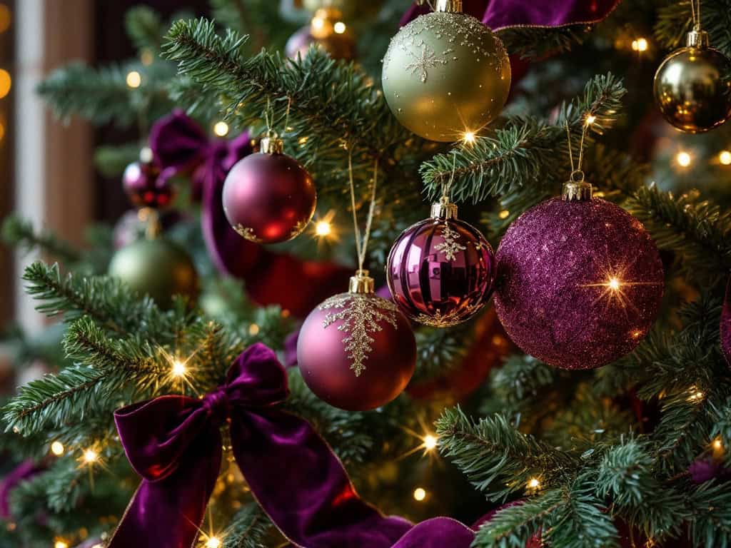plum christmas tree