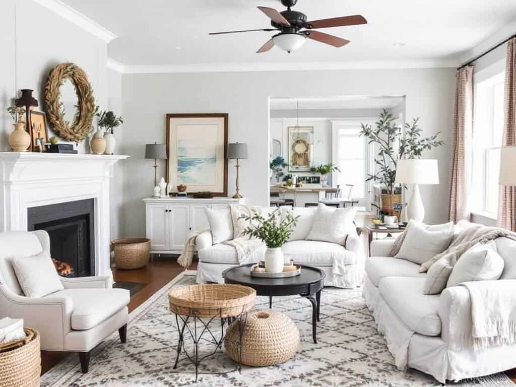 Statement pieces like vintage-inspired furniture, wrought iron accents, and cozy textiles add a touch of nostalgia, while modern fixtures and sleek lines keep the look fresh and current.