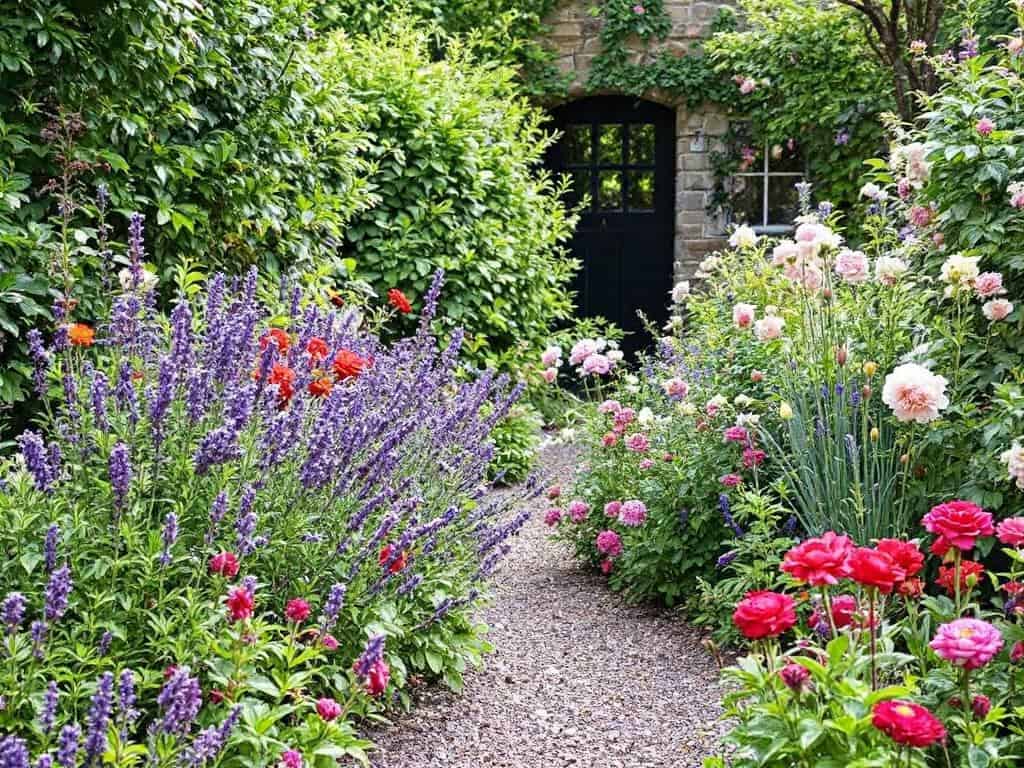 Perennials are the backbone of any French cottage garden. Lavender's a must-have - it's practically the poster child for that Provençal look. Pop in some fragrant roses too, they'll give you blooms all summer long. Don't forget about peonies; their fluffy flowers are a real showstopper.