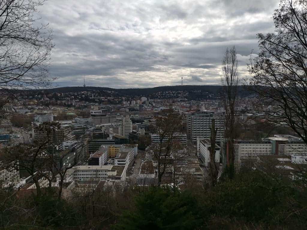 Aussicht über Stuttgart bei meinem Spaziergang