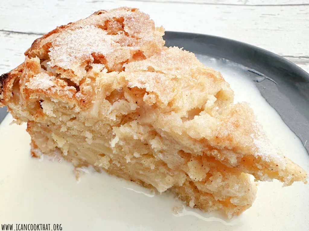 Irish Apple Cake with Whiskey Cream Sauce