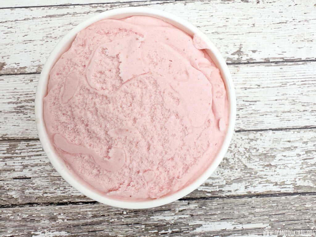 Homemade Strawberry Basil Ice Cream