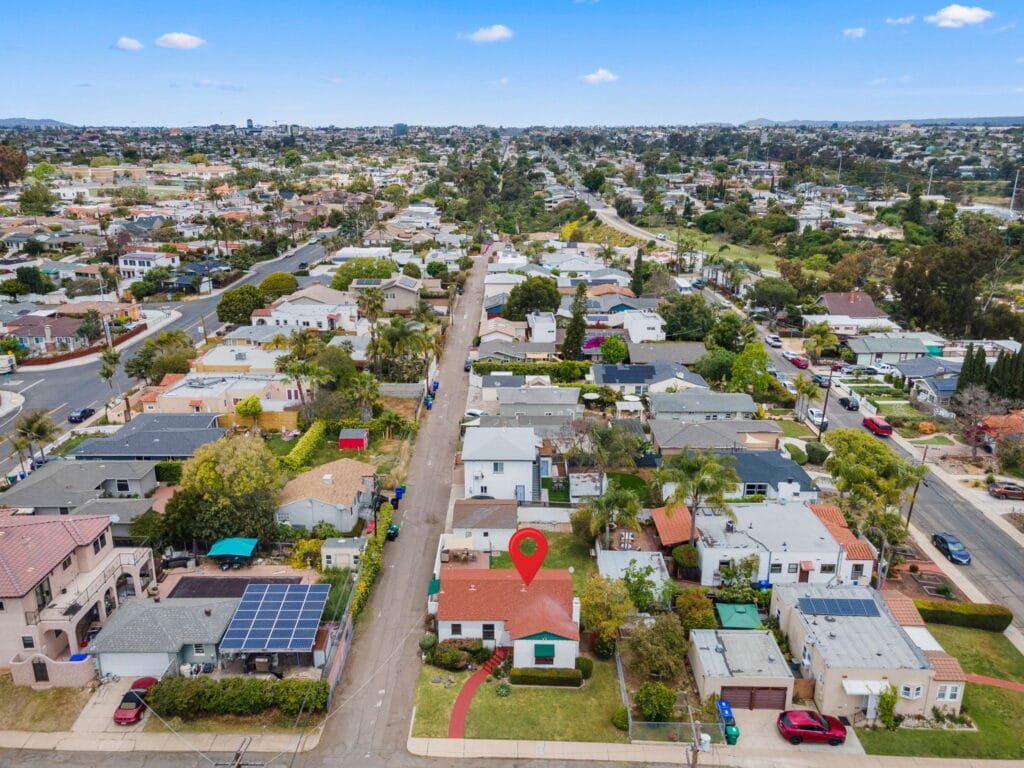 North Park San Diego Drone Photo shot