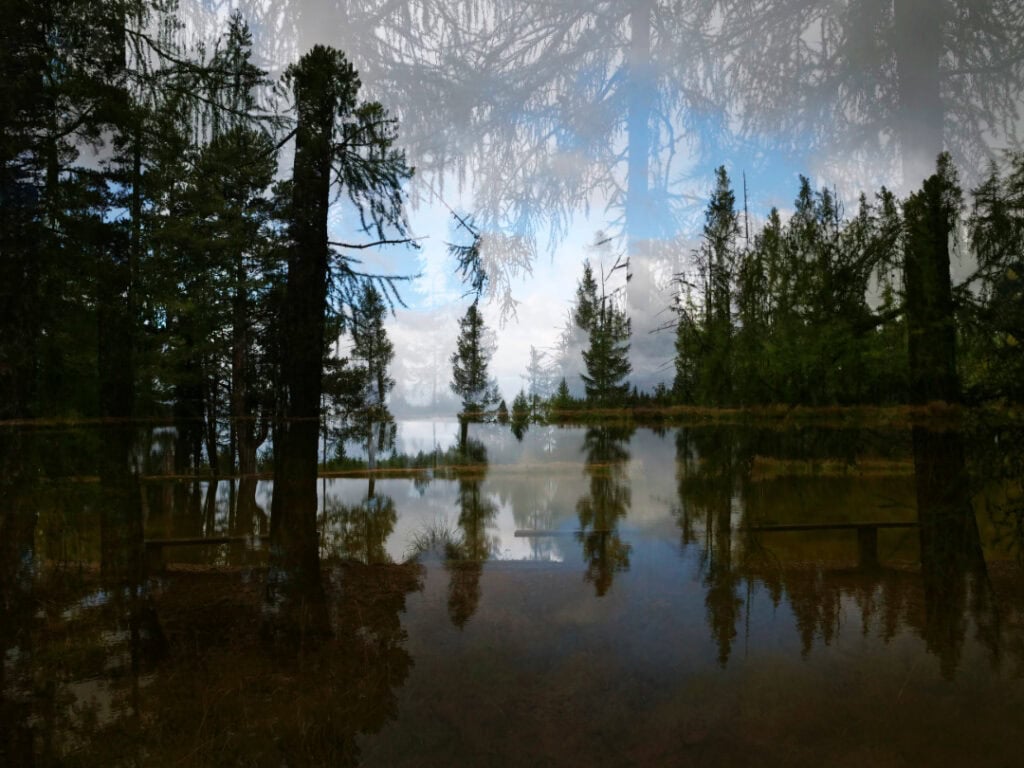 Naseby Swimming Dam. With mirage magic.