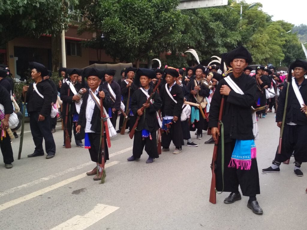 Etnias de Yunnan - Hombres Minoría Wa