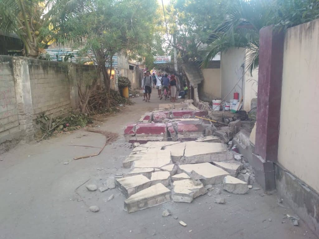 Gili Trawangan - Destrozos Terremoto de Lombok