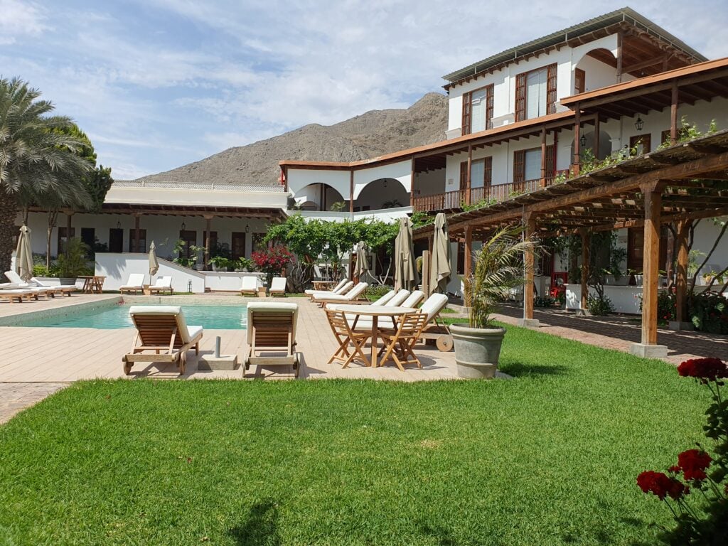 The older part of the Quierolo winery hotel, a lovely place to spend a few days