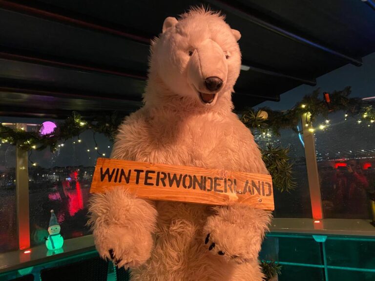 IJsbeer met WinterWonderLand-sjerp