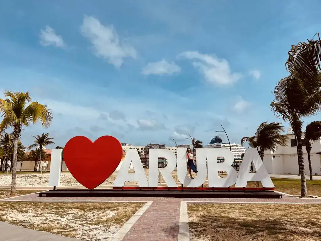 I love Aruba sign