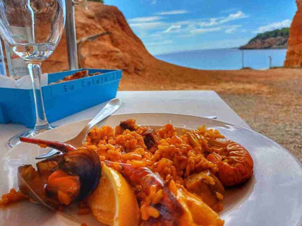Ristorantino Sa Caleta vista mare