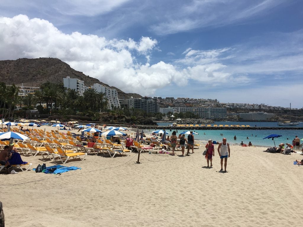 Anfi Beach is open to public