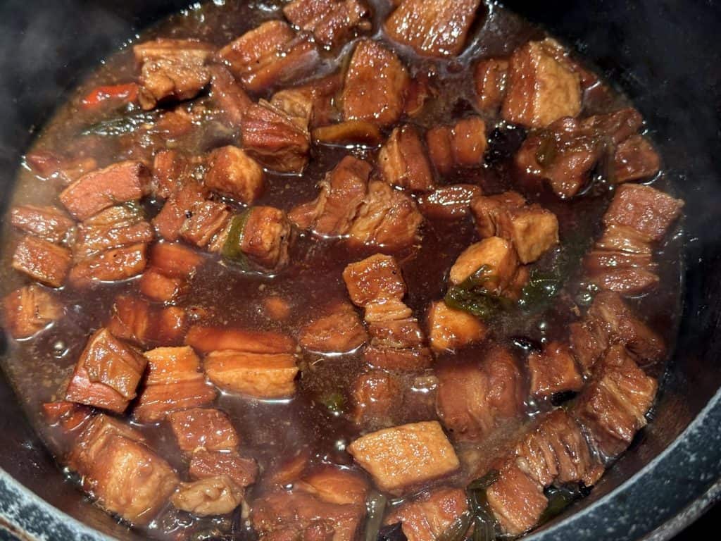Red Braised Pork Belly Hong shao rou (红烧肉) recipe 6 Red braised belly pork hong hsao rou