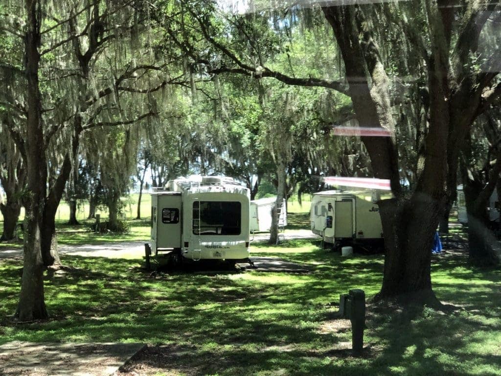 Vanlife motorhome campsites