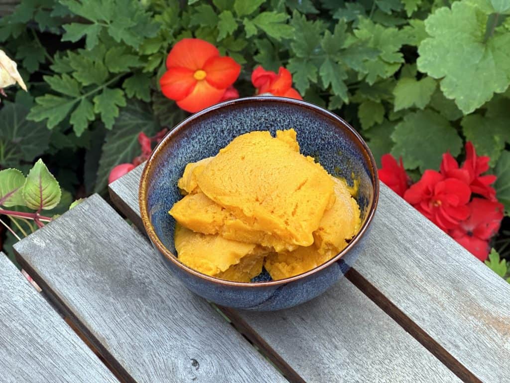 Alphonso mango sorbet