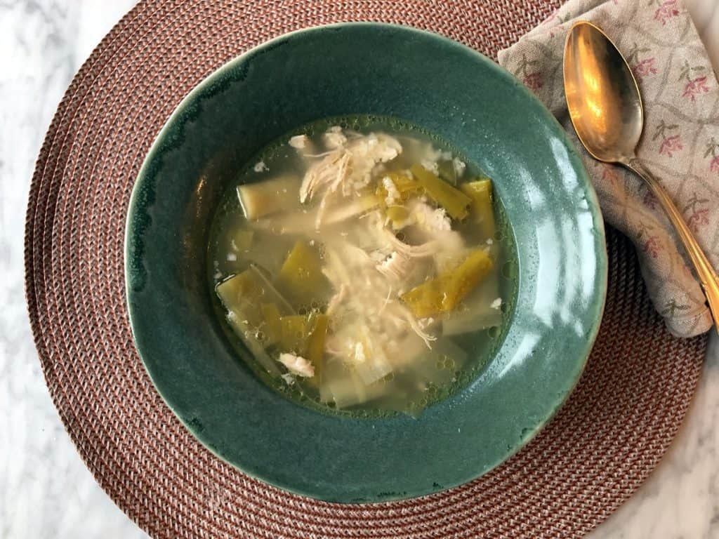 Scottish Chicken and Leek Soup Cock-A-Leekie Soup 2 Scottish Cock A Leekie Soup 3
