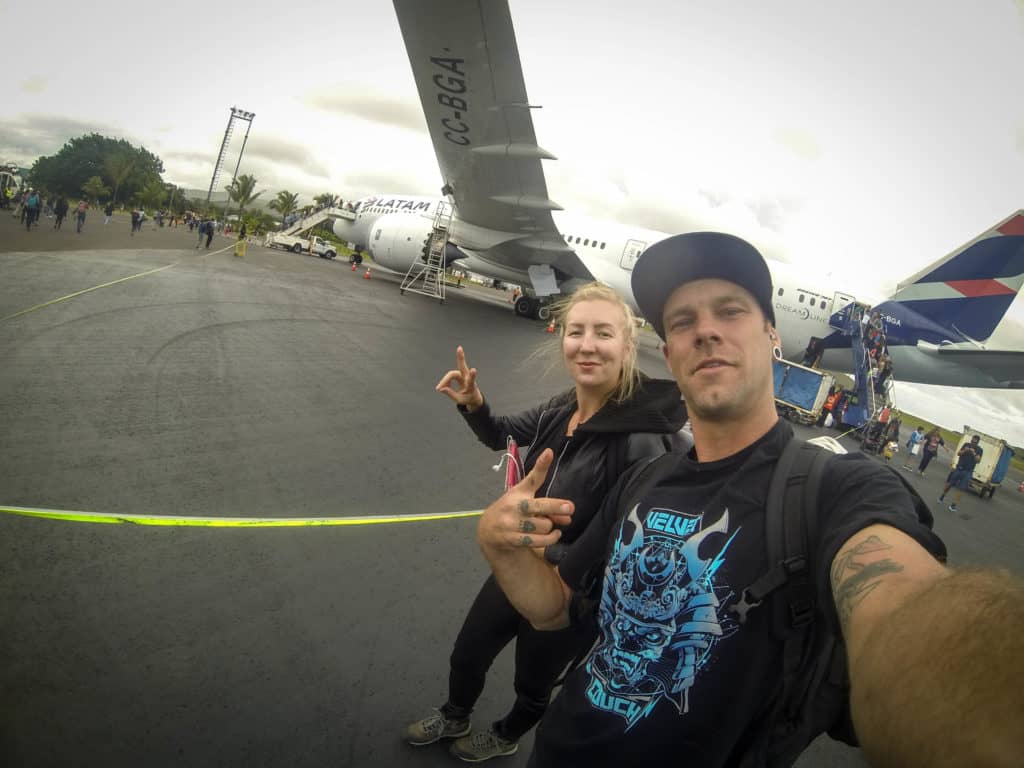 Arriving on Easter Island