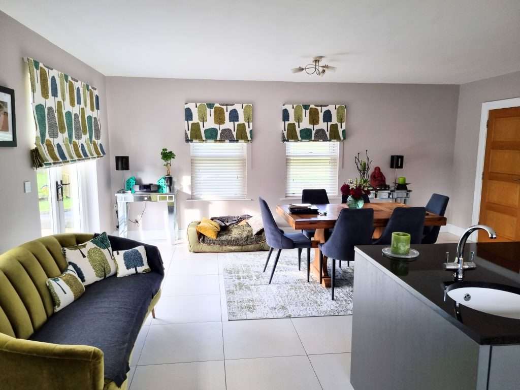 Modern living and dining room interior design