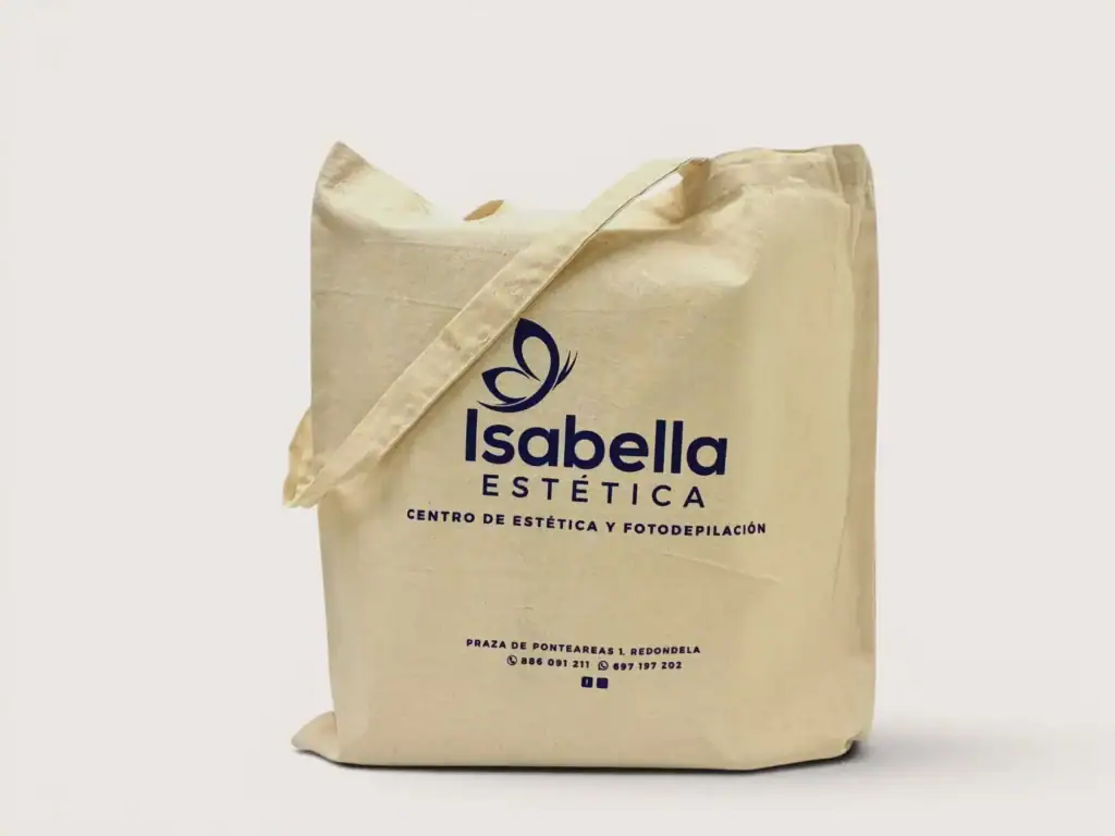 BOLSA DE ALGODON PARA ESTETICA ISABELLA EN REDONDELA