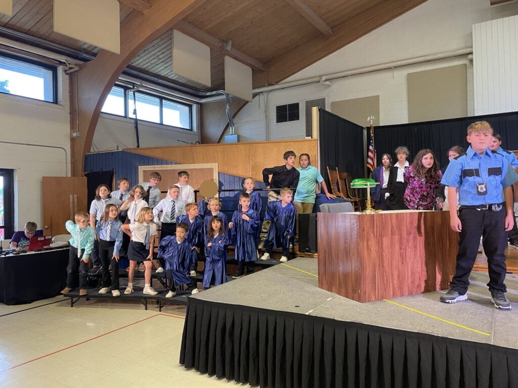 Martin Luther School spring musical Order in the Court performance