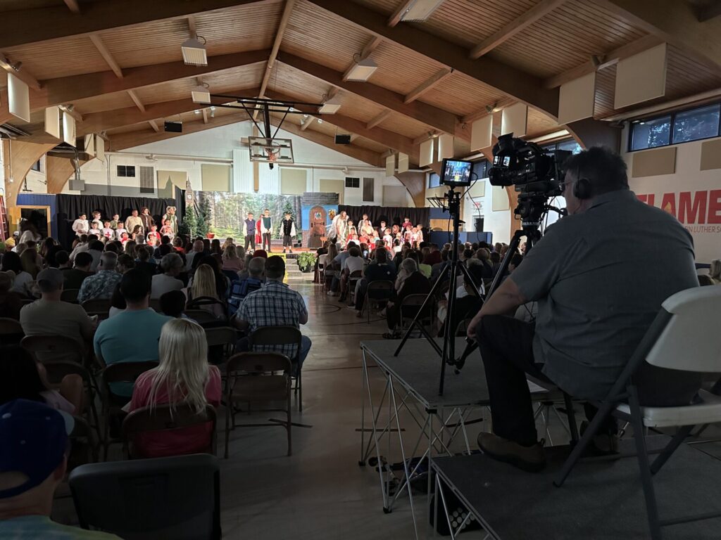 Martin Luther School students performing Out of the Woods spring musical 2026