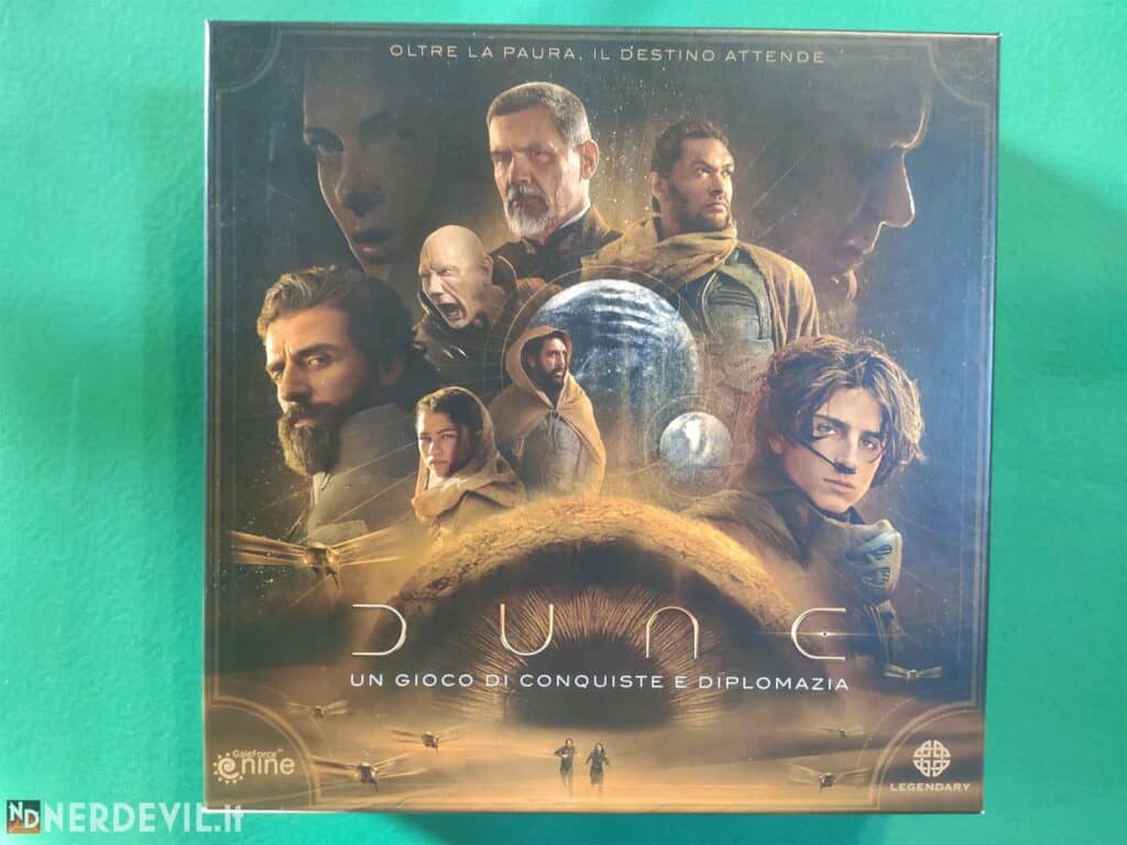 dune un gioco di conquiste e diplomazia scatola di gioco